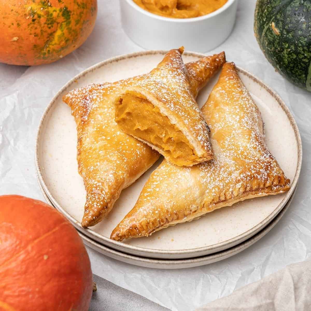 Puff Pastry Pumpkin Turnovers