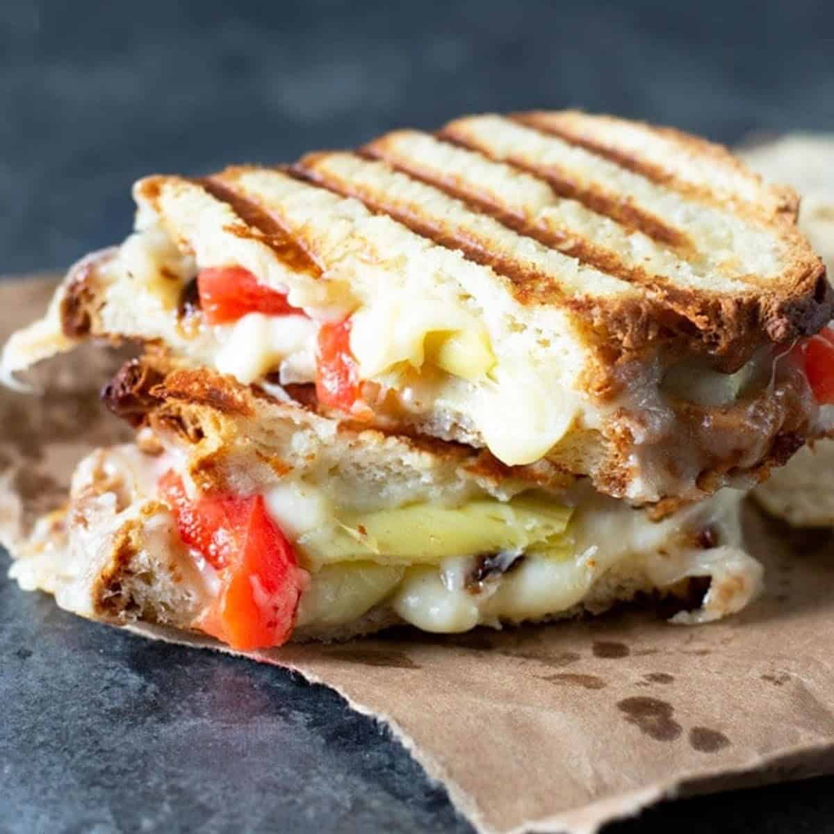 Roasted Red Pepper Italian Panini