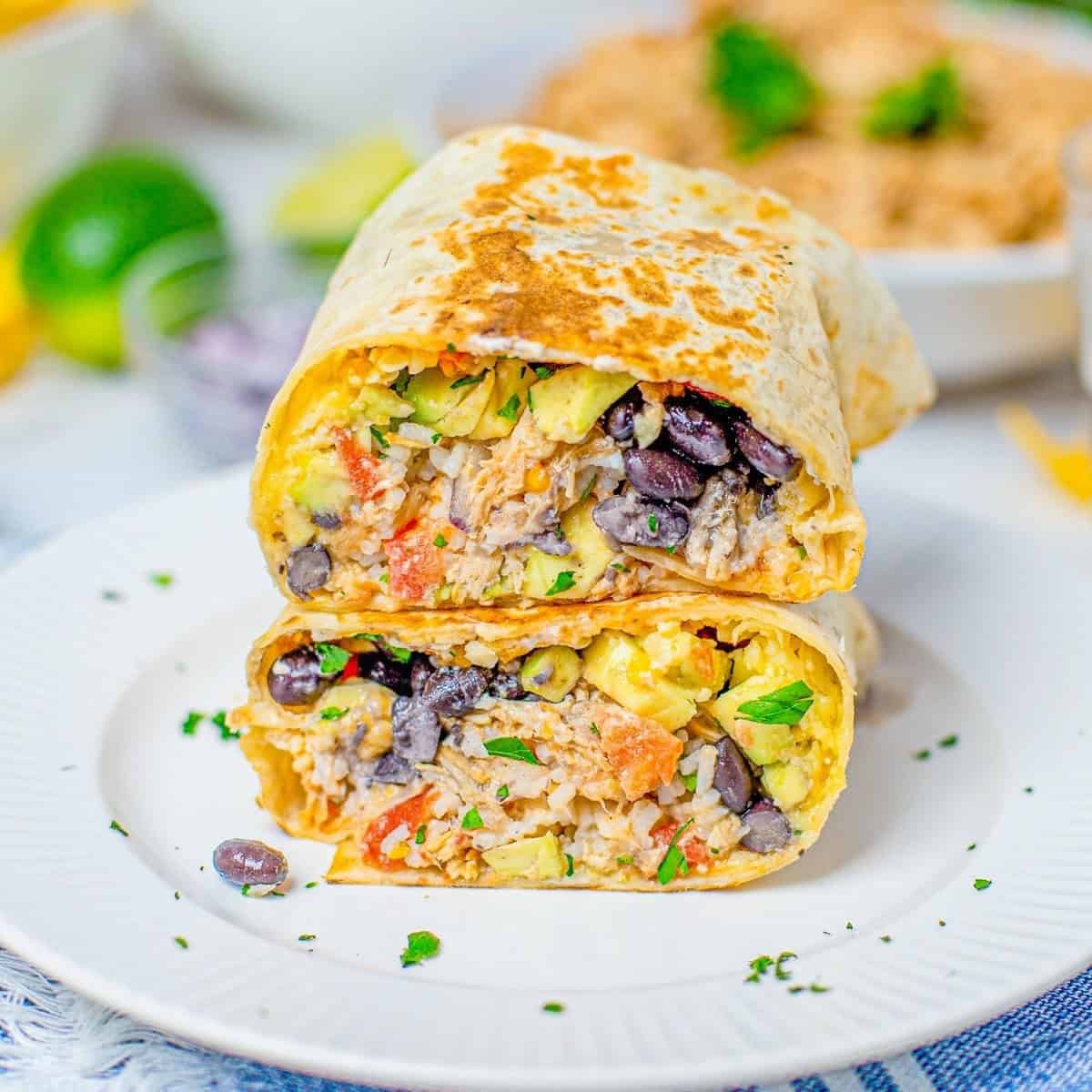 Slow Cooker Chicken Burritos