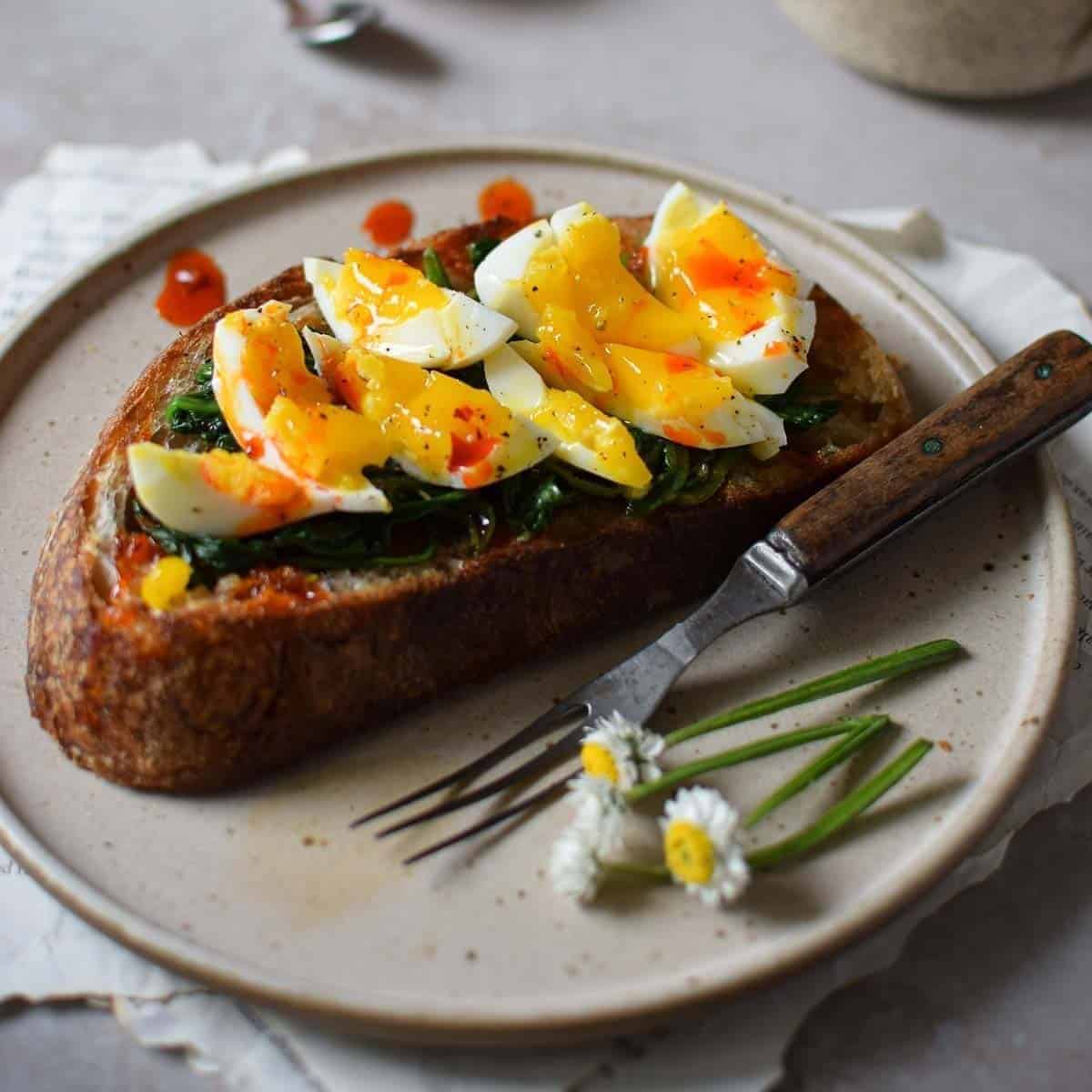 Smashed Eggs On Toast