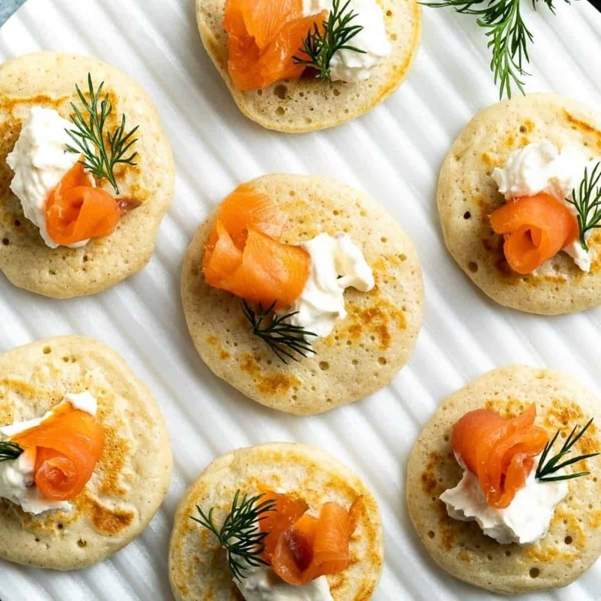 Smoked Salmon Blinis