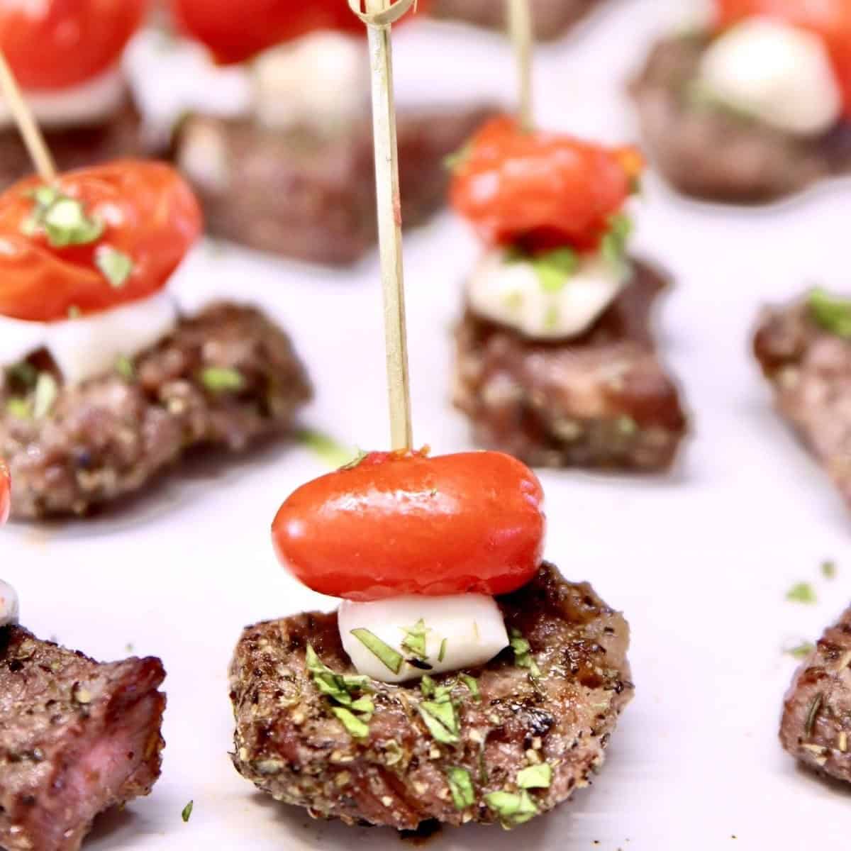 Steak Caprese Appetizers Recipe