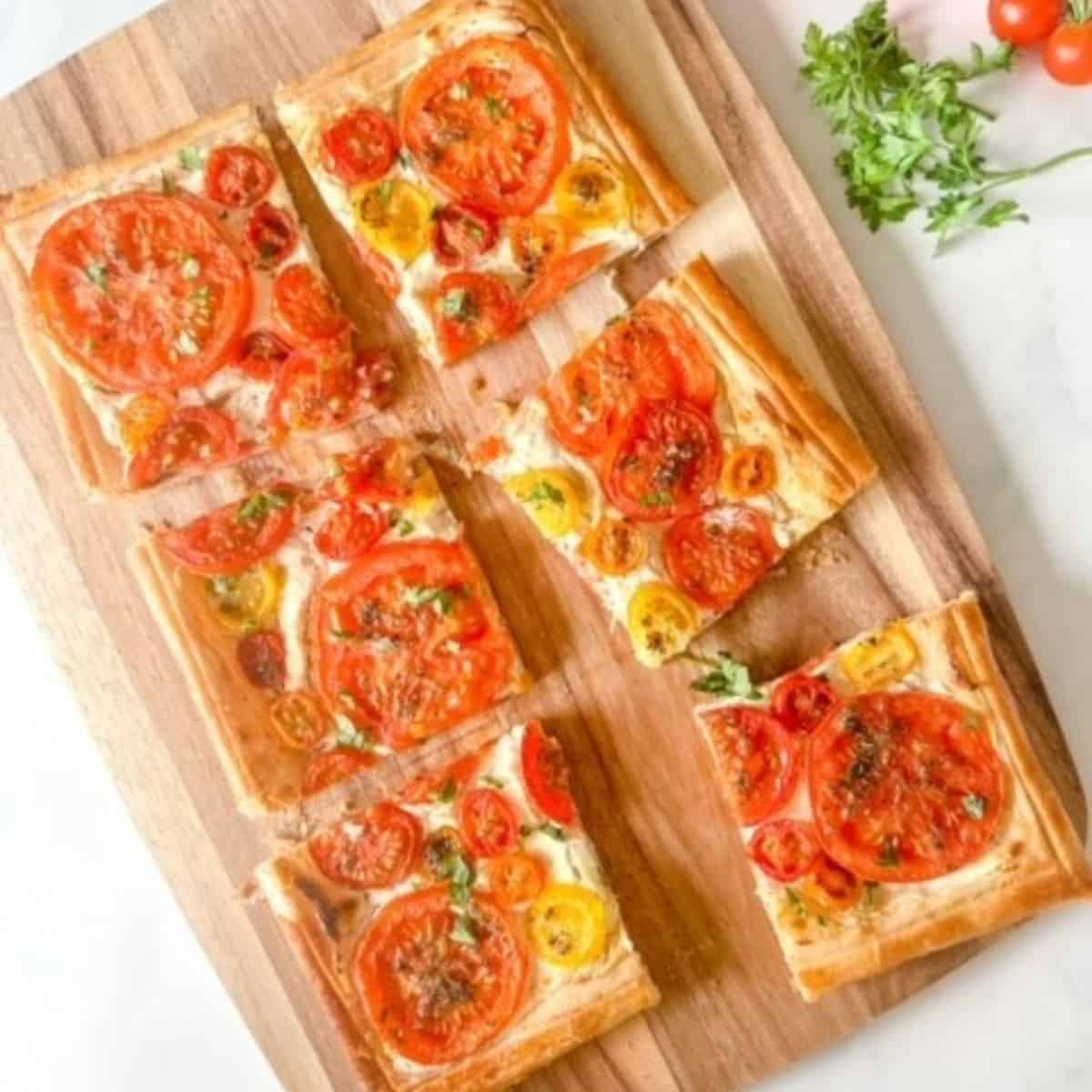 Tomato Tart With Puff Pastry