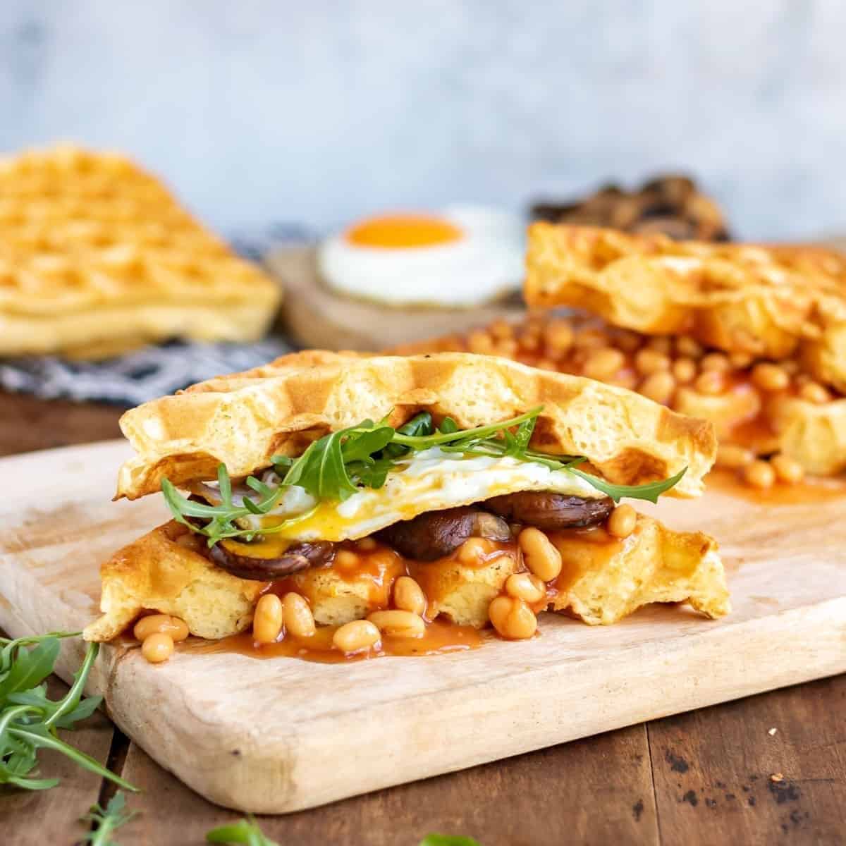 Waffle Breakfast Sandwiches