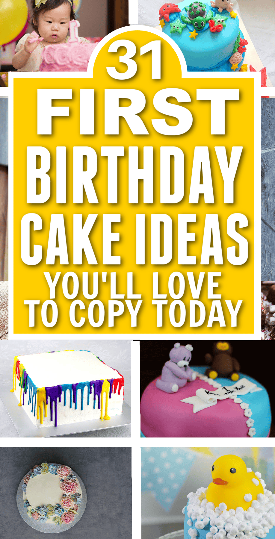 first birthday party cake design ideas to try